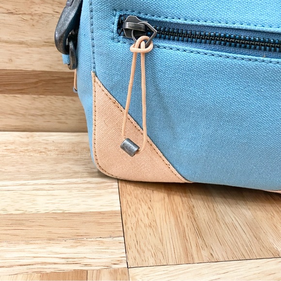 FREE PEOPLE We The Free Blue Canvas Convertible Crossbody Bag - Picture 8 of 16